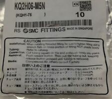 1 Beutel / 10 Stück SMC KQ2H06-M5N Armaturen Kostenloser Versand Neu