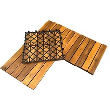 22 Holzfliesen Balkonfliesen