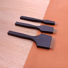 Leder Handwerk Rundes Loch Schwarz Stecheisen Stechbeitel Nähen Stanzen Werkz...