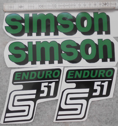 S51Enduro,S51B,Simson,Aufklebe