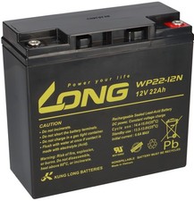 Akku Kung Long WP22-12N 12V 22Ah Batterie AGM Blei kompatibel 17Ah, 18Ah, 19Ah, 