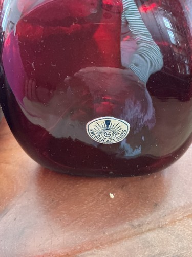 Riesen konvolut rubinrot - konvolut, glas