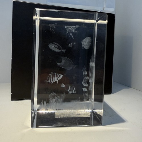 Kristallglasblock hologramm - kristallglasblock, 3d