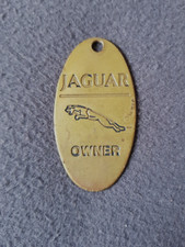 Alter Vintage Oldtimer Auto Schlüsselanhänger , Metall , Jaguar Owner  ,