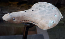 YAK oldschool großer ur alter ledersattel fahrrad sattel  - ANTIK