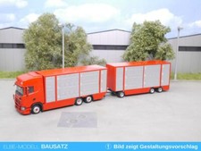 1:87 EM164 Bausatz Viehtransporter Hängerzug Aufbauten für Umbau Eigenbau