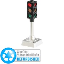 PEARL Spielzeugampel: LED-Verkehrsampel, batteriebetrieben, Versandrückläufer