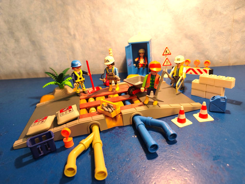 Baustelle straßenbau dixie - baustelle,