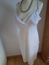 Unterkleid, Nachthemd, Negligee, weiß, Größe 48, Vintage (21)
