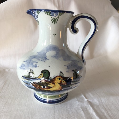 Delfter vase krug enten bunt - delfter,