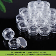 100PCS 3ml klar leer Dose Behälter Tiegel Schraubdose Döschen Cremedose Kosmetik