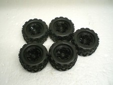 5 X Traxxas TRX7672 Reifen auf Felge montiert Kompletträder Latrax NEUWERTIG