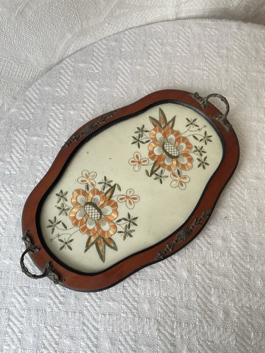 Vintage bestickt blumen - bestickt,