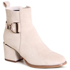 Damenschuhe Velours Stiefeletten Pumps Stiefel Ankle Boots Booties Schnalle