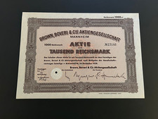 Aktie Brown, Boveri & Cie