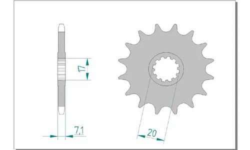 Ritzel zähne 420 teilung - ritzel, 420-teilung