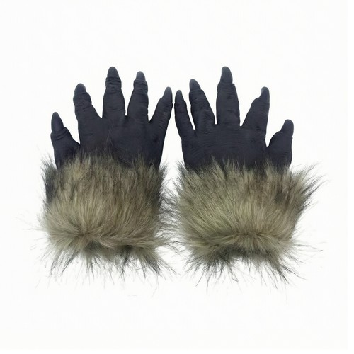 Werwolfmaske mit kunstfell - werwolfmaske,