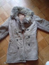 Echtledermantel mit echtem Lammfell,Gr.38