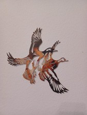 2er Set Flugenten Wanddeko Neu