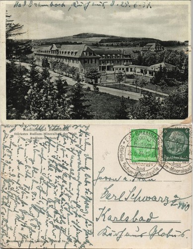 Ansichtskarte bad brambach - bad,