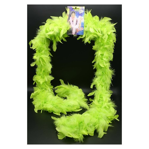 Neongrüne federboa 60g - federboa, /