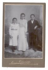 Kabinettfoto * 3 Geschwister aus Schmalkalden * um 1910