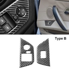 2Pcs Carbon Fiber Window Lift