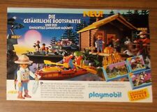 Seltene Werbung PLAYMOBIL Jagdhütte Blockhütte Wildhüter Kajak 1995
