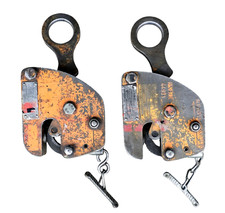 Paar Kran Tragklemme 0-25mm Renfroe BDS 500 kg Blech Platten Hebe Zeug Klemmen