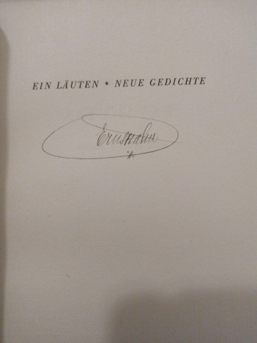 Ernst zahn ein läuten - ein, läuten.