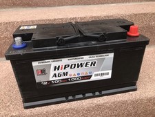 hr hipower autobatterie agm batterie 12v 100ah