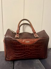 Hugo Boss Leder Tasche Braun Vintage 