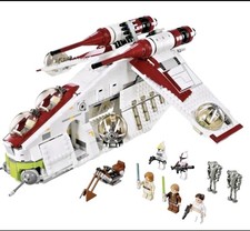 Republic gunship Star Wars vollständig | Mit Figuren  Und 1228 Teilen