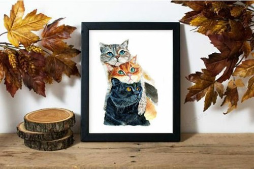 Aquarell bild poster - aquarell,