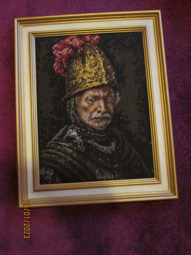 Großer handgestickter - großer,