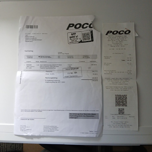 Poco rechnung quittung - poco, rechnung/quittung