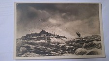 AK Norseebad Wyk a. Föhr Hallig im Sturm