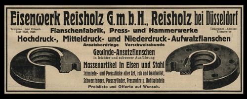 Werbung 1917 eisenwerk - werbung,