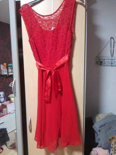 Neu rotes damen kleid in - neu!!,