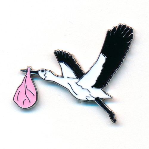 Storch klapperstorch mit baby - klapperstorch,