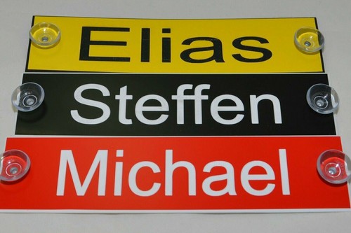 Namenschild für lkw fahrer - lkw,