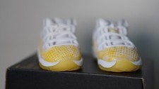 Jordan 11 Retro Low Gelb Schlangenleder (TD) Babys Size US 2c EU 17