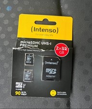 Intenso Mirco SDhc ush-i Premium Karte + Adapter / 2x 32GB / SD Karte