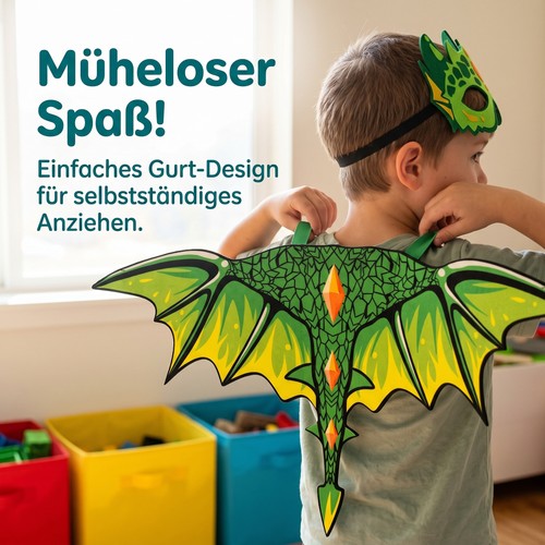 Drachenflügel kinder kostüm - drachenflügel,