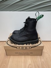 Solovair Black Greasy 8 Eye