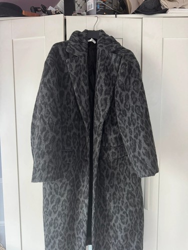 Zara wollmantel grau leo optik - zara,