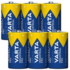 Varta C Batterie LR14 6 Stück Baby Industrial Pro Alkaline Batterie 7800mAh
