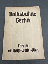 Volksbühne Berlin: Theater Am Horst Wessel Platz Spielzeit 1938/39 Broschüre 