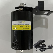 180W Nähmaschine Motor Nähmaschinenmotor mit Fußpedal für Alte Nähmaschine 220V