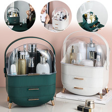 Großer Make Up Organizer Kosmetik Kosmetikkoffer Box mit 2 Schubladen DE